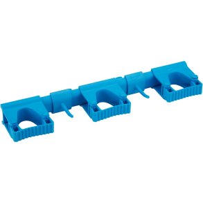 V�goph�ng til redskaber, Vikan, 42x8,7x4,8cm, bl�, PP/TPE, 5 redskaber