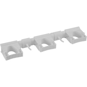 V�goph�ng til redskaber, Vikan, 42x8,7x4,8cm, hvid, PP/TPE, 5 redskaber