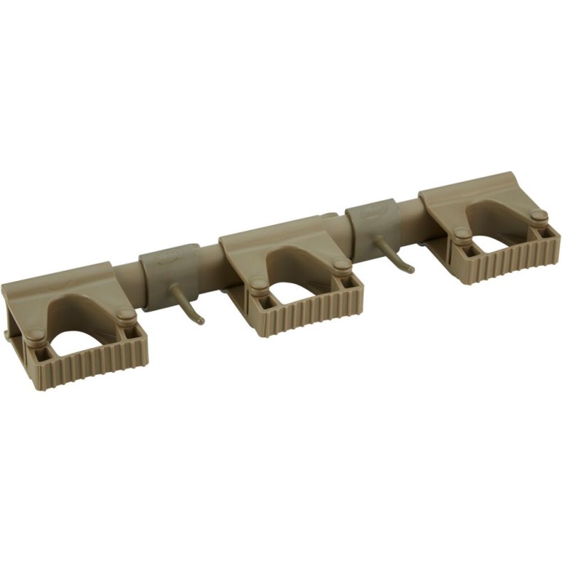 V�goph�ng til redskaber, Vikan, 42x8,7x4,8cm, brun, PP/TPE, 5 redskaber *Denne vare tages ikke retur*
