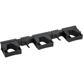 V�goph�ng til redskaber, Vikan, 42x8,7x4,8cm, sort, PP/TPE, 5 redskaber
