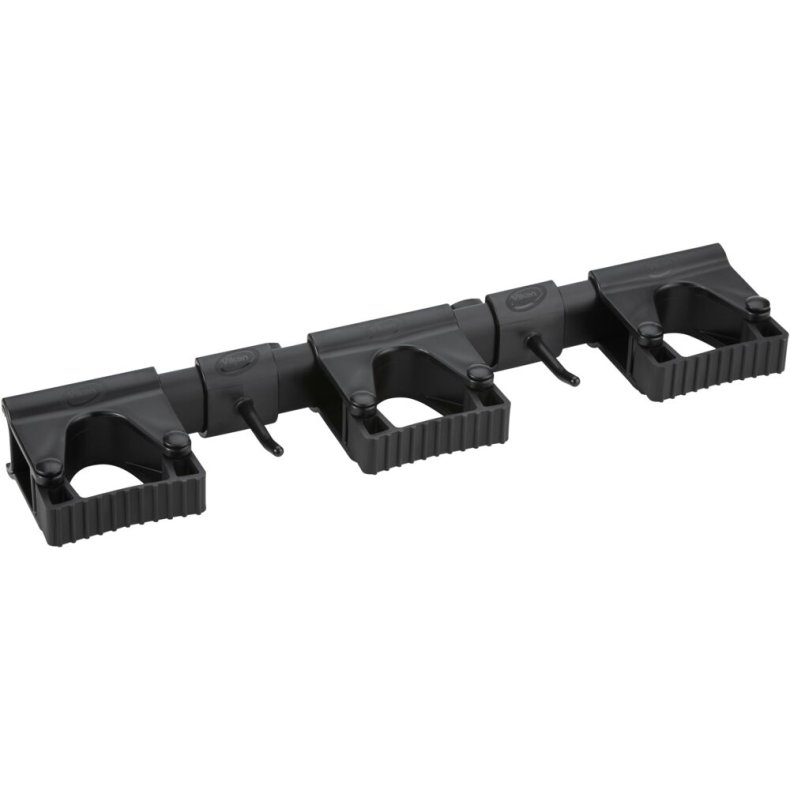 V�goph�ng til redskaber, Vikan, 42x8,7x4,8cm, sort, PP/TPE, 5 redskaber