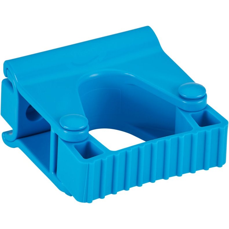 V�goph�ng til redskaber, Vikan, 8,7x8,3x4,8cm, bl�, PP/TPE, enkelt gummib�ndsmodul