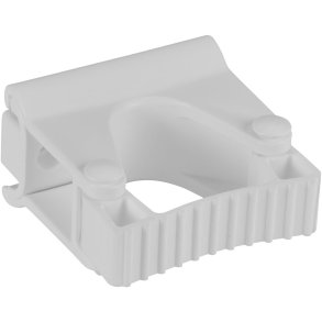 V�goph�ng til redskaber, Vikan, 8,7x8,3x4,8cm, hvid, PP/TPE, enkelt gummib�ndsmodul