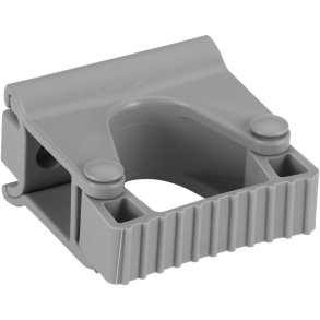 V�goph�ng til redskaber, Vikan, 8,7x8,3x4,8cm, gr�, PP/TPE, enkelt gummib�ndsmodul *Denne vare tages ikke retur*