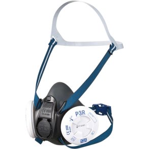 Halvmaske, STS, M, TPE, med skruel�s p� filter, flergangs