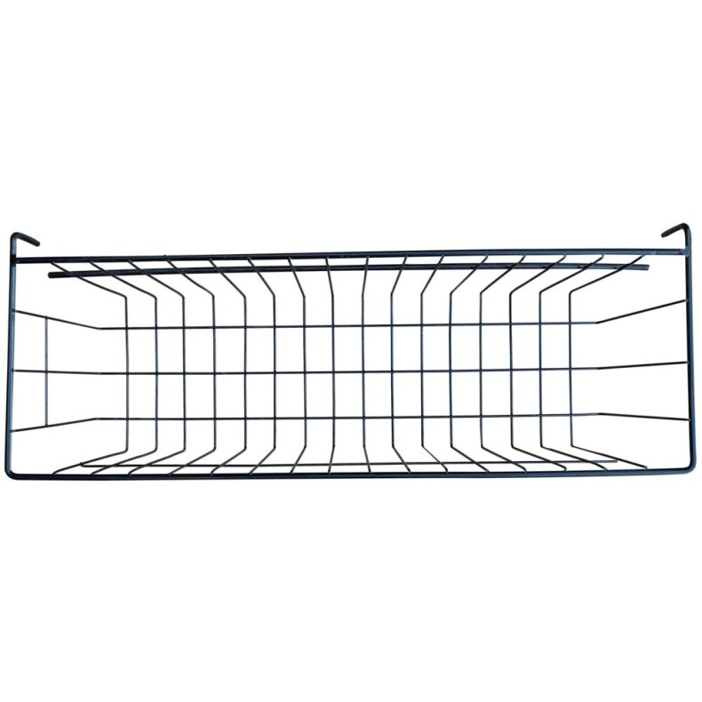 Tr�dkurv, 53x17x14cm, sort, metal, til 6 ltr. inventarspand og kemi