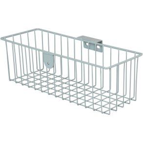Tr�dkurv, Tina Trolleys Exclusive, Exclusive, 435x195x145mm, gr�, pulverlakeret st�l, medium, med 1 beslag *Denne vare tages ikke retur*