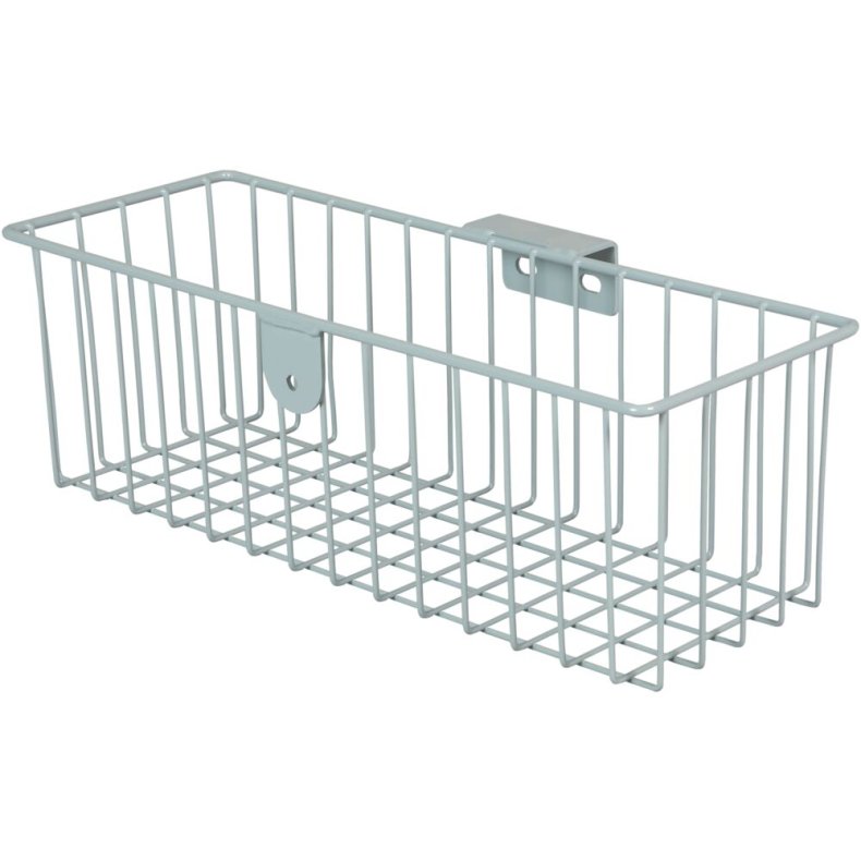 Tr�dkurv, Tina Trolleys Exclusive, Exclusive, 435x195x145mm, gr�, pulverlakeret st�l, medium, med 1 beslag *Denne vare tages ikke retur*