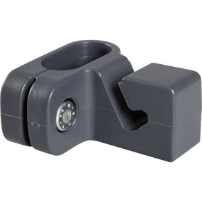 Beslag til reng�ringsvogn, Vileda Origo, 4,5x5cm, gr�, plast, s-connector, h�jre *Denne vare tages ikke retur*