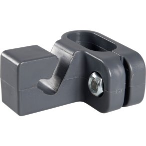 Beslag til reng�ringsvogn, Vileda Origo, 4,5x5cm, gr�, plast, s-connector, venstre *Denne vare tages ikke retur*