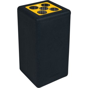 Affaldsspand, BrickBin, sort, HDPE, 65 l, sort/gul, med s�kkeholder, til opsamling af kopper *Denne vare tages ikke retur*