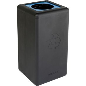 Affaldsspand, BrickBin, sort, HDPE, 65 l, sort/bl�, med s�kkeholder *Denne vare tages ikke retur*