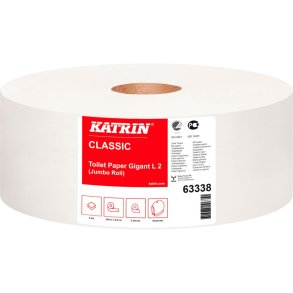 Jumborulle, Katrin Classic, 2-lags, Midi, 380m x 9,8cm, �27cm, hvid, blandingsfibre