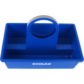 B�rekurv, Ecolab, 41,5x26,5x29,5cm, bl�, plast, uden indsats *Denne vare tages ikke retur*