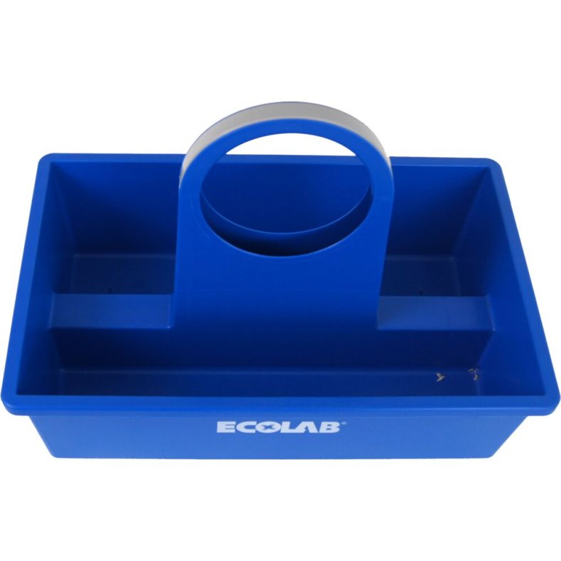 B�rekurv, Ecolab, 41,5x26,5x29,5cm, bl�, plast, uden indsats *Denne vare tages ikke retur*