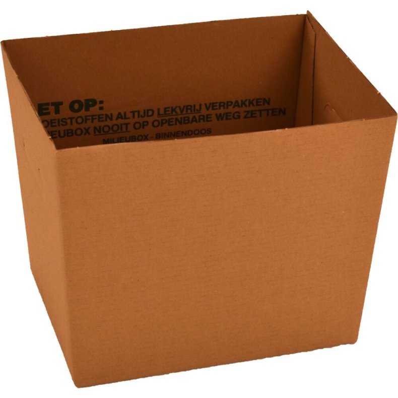 Papirkurv, V-Part, brun, pap, 30 l, til kildesortering