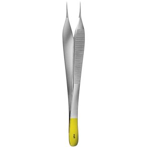 Pincet, Adson, Aesculap, Supreme, 12cm, rustfrit st�l, anatomisk, krydskarrerede h�rdmetalk�ber, flergangs *Denne vare tages ikke retur*