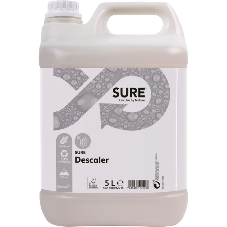 Kalkfjerner, Diversey SURE Descaler, 5 l, uden farve og parfume