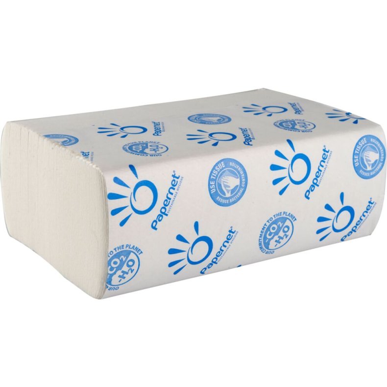 H�ndkl�deark, neutral TAD, 2-lags, W-fold, 32x20,3cm, 8 cm, hvid, nyfiber