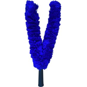 Afst�ver, V-mop, 40cm, bl�, akryl/bomuld, 40cm, 2-grenet