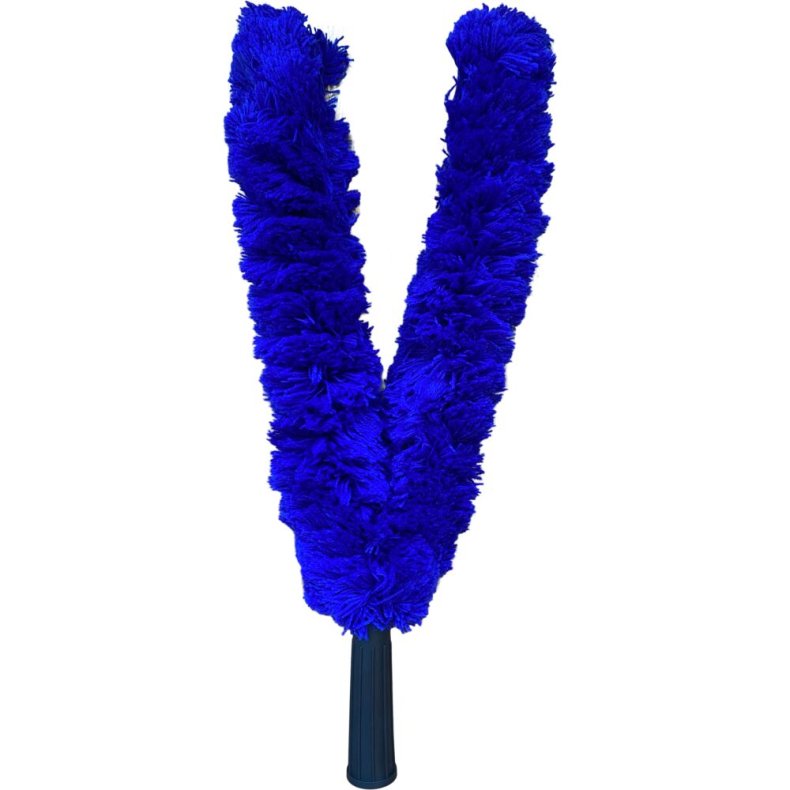 Afst�ver, V-mop, 40cm, bl�, akryl/bomuld, 40cm, 2-grenet