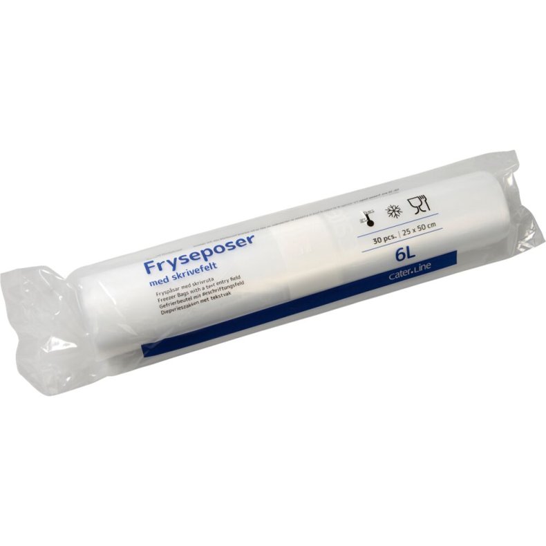 Frysepose, ABENA Cater-Line, 6 l, klar, LDPE/virgin, 25x50cm