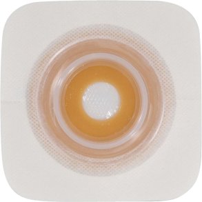 Stomiplade, Natura Durahesive, 45 mm, 25 mm, 2-dels, konveks, med akrylatkant