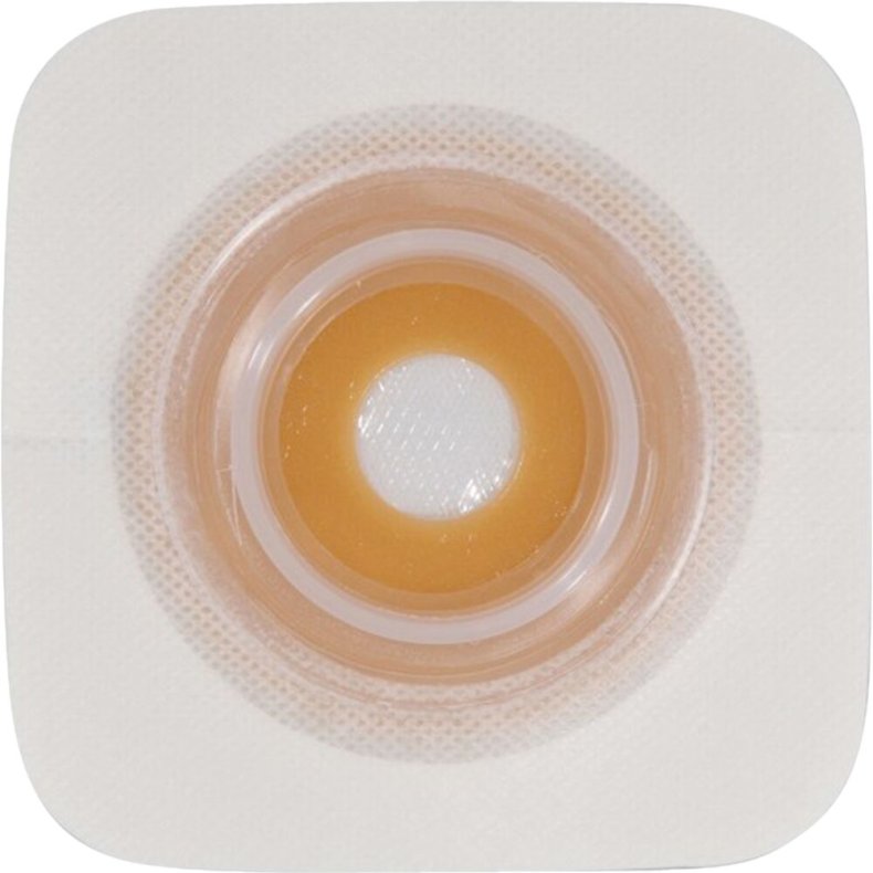 Stomiplade, Natura Durahesive, 45 mm, 25 mm, 2-dels, konveks, med akrylatkant