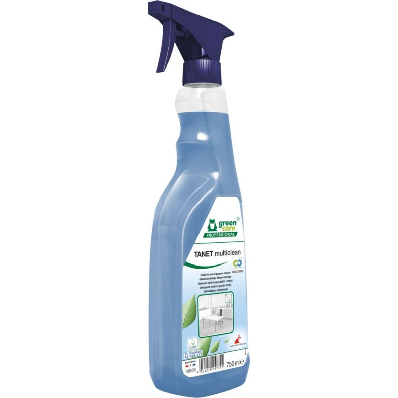 Universalreng�ring, Green Care Professional TANET Multiclean, 750 ml, klar-til-brug, med farve og parfume