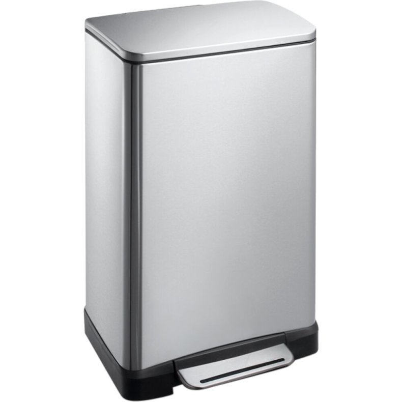 Pedalspand, EKO E-cube, st�l mat, rustfrit st�l, 30 l, plast inderspand, soft close, fingeraftryksfri *Denne vare tages ikke retur*
