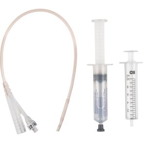 2-vejs foley kateter, Folysil LT X-tra, open end, CH 12, 40cm, 10 ml, standard ballon, inkl. glycerinspr�jte, steril *Denne vare tages ikke retur*