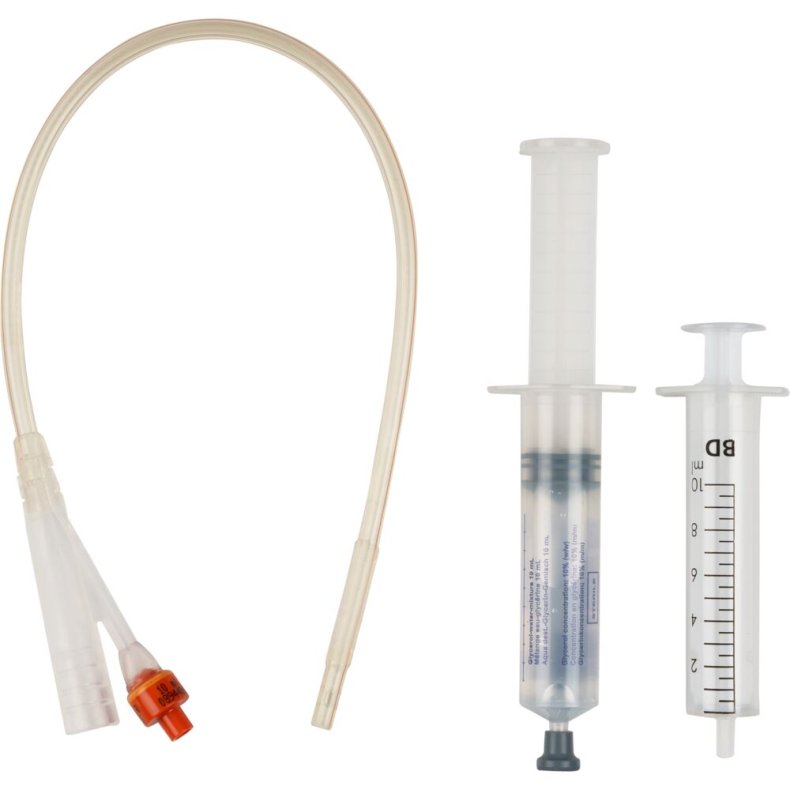 2-vejs foley kateter, Folysil LT X-tra, open end, CH 16, 40cm, 10 ml, standard ballon, inkl. glycerinspr�jte, steril *Denne vare tages ikke retur*