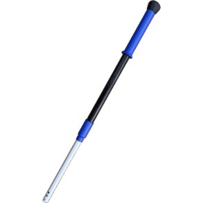 Teleskopskaft med klik, Ergo Globe, Ultra, bl�, aluminium/plast, 63-100 cm