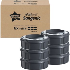 Refill, Sangenic/Easiseal, hvid, LDPE, parfumeret, mild, passer t. udg�et blespand vnr. 2451 (Sangenic Easiseal Maxi)