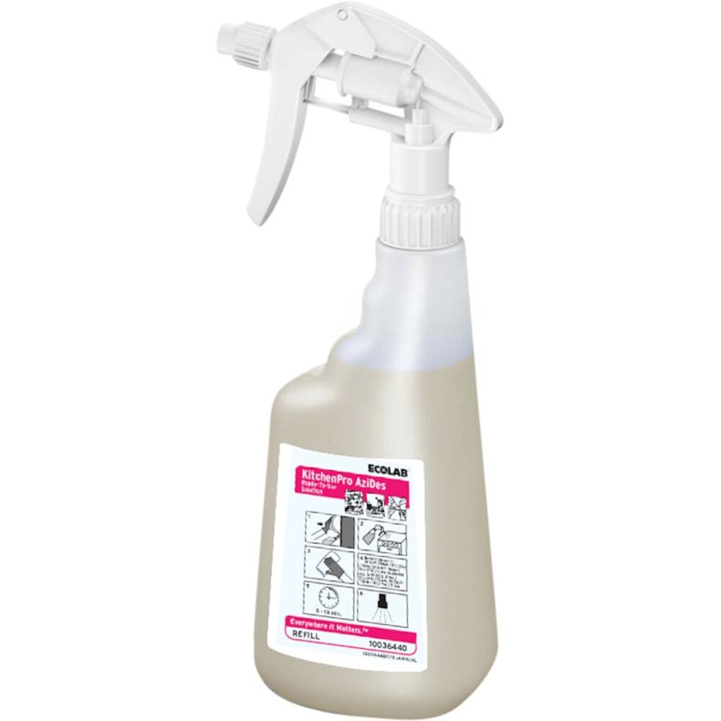 Bruseflaske, Ecolab, 650 ml, til Kitchenpro Azides, uden brusehoved