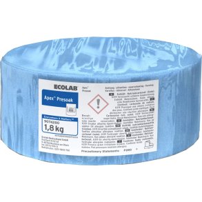 Ibl�ds�tningsmiddel, Ecolab Apex Presoak, uden klor, med farve og parfume, 1,8 kg