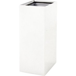 Affaldsspand, V-Part, hvid, pulverlakeret st�l, 60 l, modulopbygget til kildesortering *Denne vare tages ikke retur*