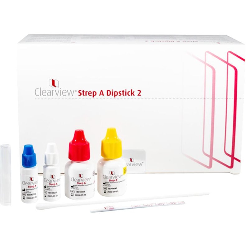 Strep A test, Clearview, dipstick