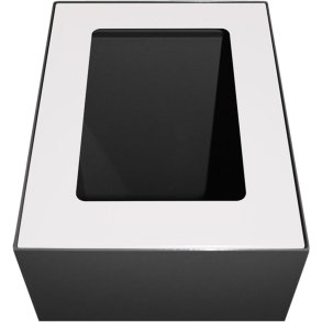 Topindsats, V-Part, hvid, pulverlakeret st�l, �bent indkast, til modulopbygget serie, 55 og 60 liter *Denne vare tages ikke retur*