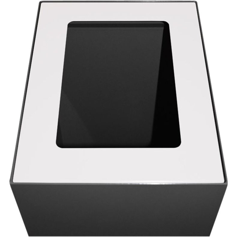 Topindsats, V-Part, hvid, pulverlakeret st�l, �bent indkast, til modulopbygget serie, 55 og 60 liter *Denne vare tages ikke retur*