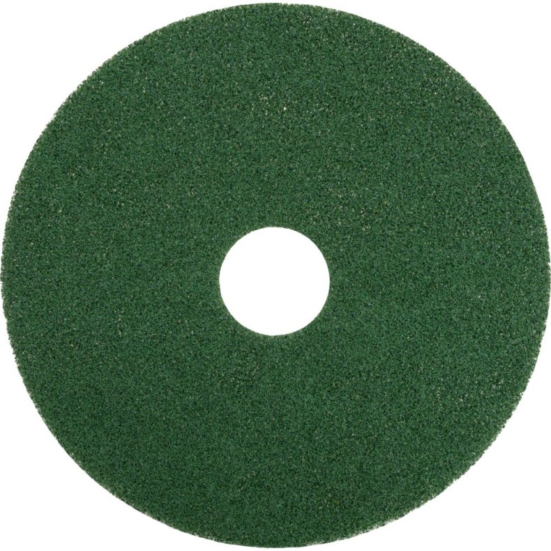 Gulvrondel, 20", �508mm, gr�n, genanvendt PET fiber, til grovere reng�ring *Denne vare tages ikke retur*