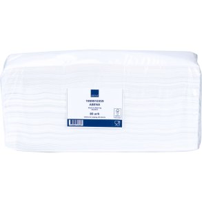 Industriaft�rring, ABENA, 1-lags, interfold, 42x35cm, 10,5 cm, hvid, nonwoven/viskose
