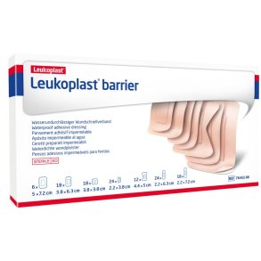 H�fteplaster, Leukoplast Barrier, beige, multipack 7 ass. str., steril *Denne vare tages ikke retur*