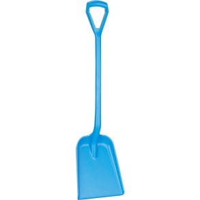 Skovl, Vikan, 104x27,1x12cm, bl�, metal/PP, kort skaft, standard blad, metaldetekterbar *Denne vare tages ikke retur*