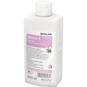 H�nds�be, Ecolab Epicare 2, 500 ml, flydende, uden farve og parfume