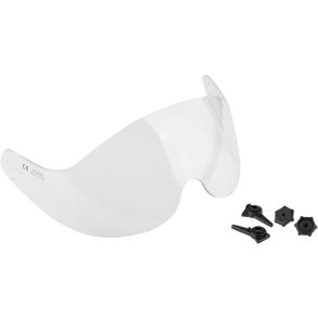 Visir, Rock, One size, transparent, kort, slagfast, antidug bel�gning, til Rock Dynamo sikkerhedshjelm