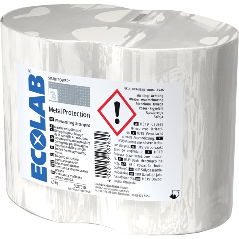 Maskinopvask, Ecolab Smartpower Metal Protection, alusikker, uden klor, 2,9 kg