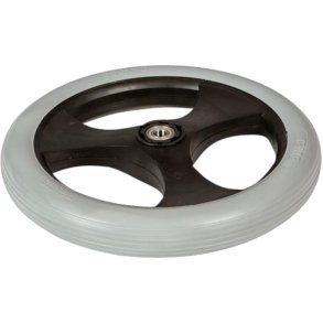 Hjul, Tina Trolleys, 125mm, gr�, PU/PP, uden bremse *Denne vare tages ikke retur*