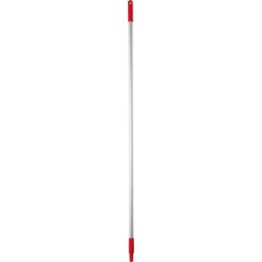 Skaft med gevind, Vikan, 146cm, �2,5cm, r�d, aluminium *Denne vare tages ikke retur*