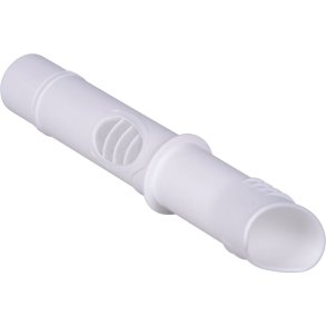 Mundstykke, ScoutTube, hvid, med filter, oval, til SpiroScout instrument, enkeltvis forpakket, engangs